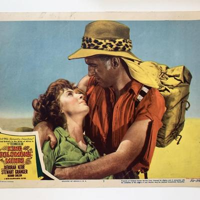 King Solomon's Mines original 1950 vintage lobby card