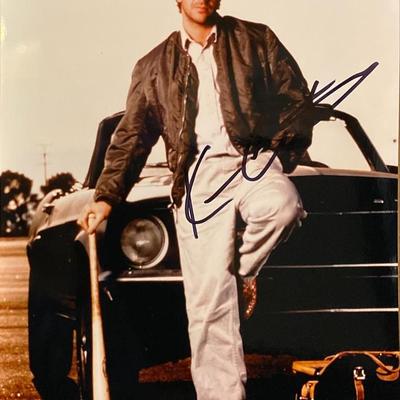 Bull Durham Kevin Costner Signed Movie Photo