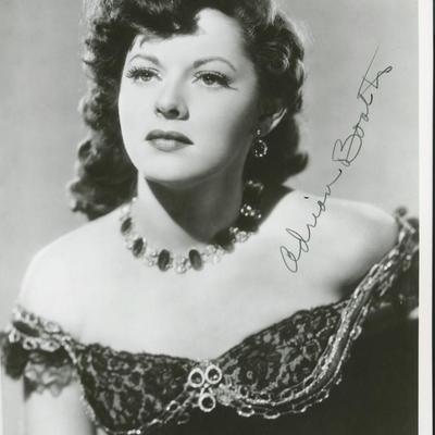 Adrian Booth signed photo