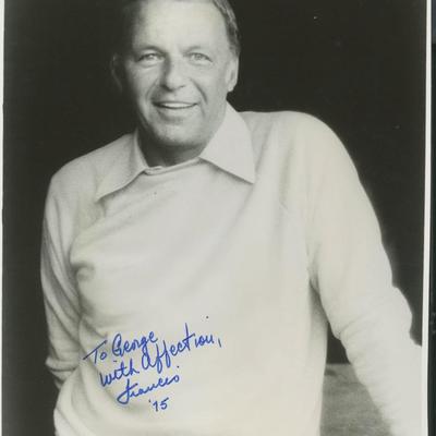 Frank Sinatra signed photo 