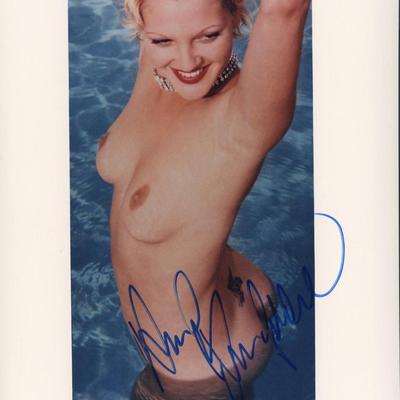 Drew Barrymore signed photo