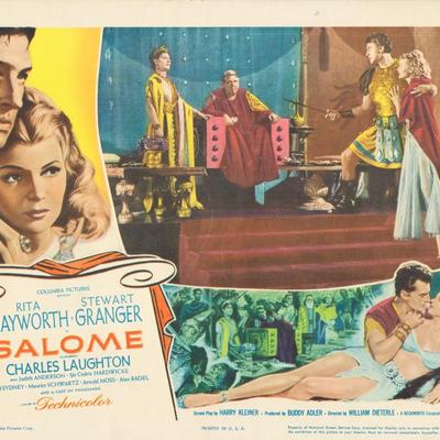 Salome 1953 original vintage lobby card