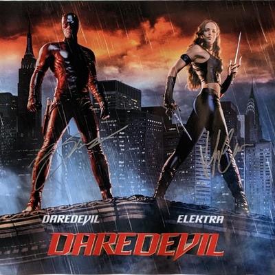 Daredevil cast signed movie insert poster