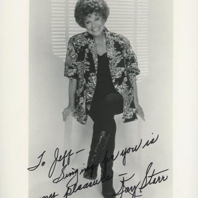 Kay Starr signed photo