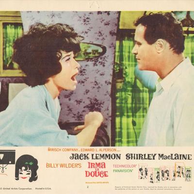 Irma la Douce 1963 original vintage lobby card