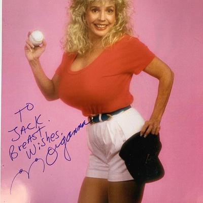 Morganna The Kissing Bandit signed photo