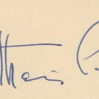 Katharine Cornell signature cut