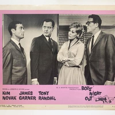 Boys Night Out original 1962 vintage lobby card