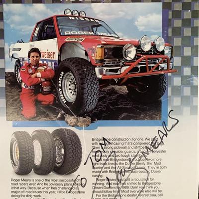 Champion Roger Mears signed photo