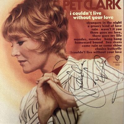 Pet Clark I Couldn't Live Without Your Love signed album