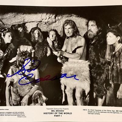 History of the World, Part I Sid Caesar signed movie photo