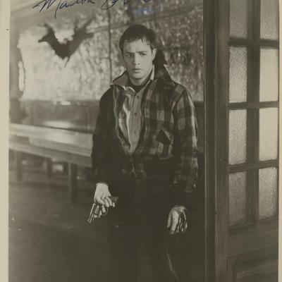 Marlon Brando signed "On the Waterfront" movie photo 