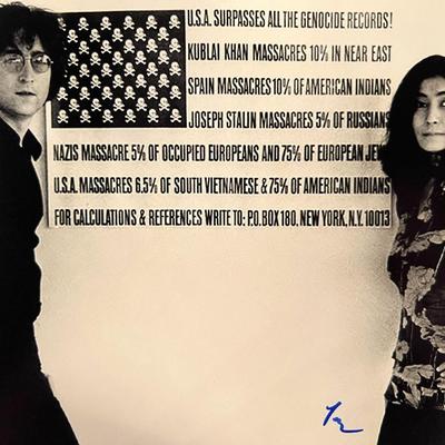 Yoko Ono signed photo