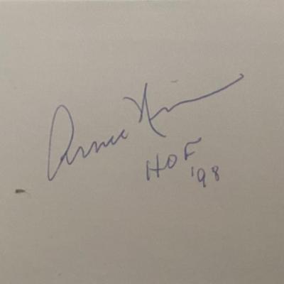 Basketball HOF Arnie Risen original signature