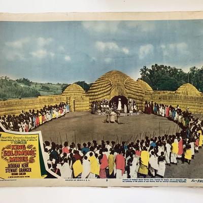 King Solomon's Mines original 1950 vintage lobby card