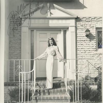 Rita Hayworth signed photo. GFA Authenticated