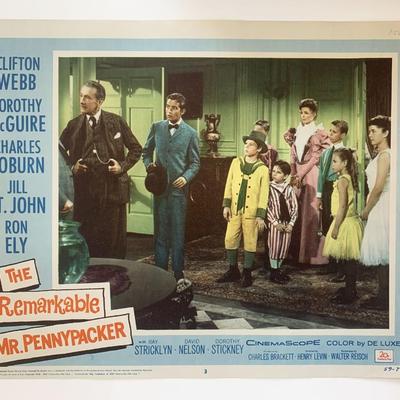 The Remarkable Mr. Pennypacker original 1959 vintage lobby card