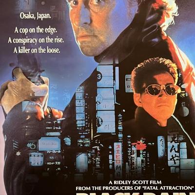 Black Rain 1989 original vintage one sheet poster. 27x41 inches