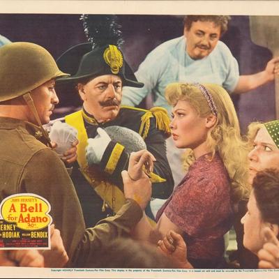 A Bell for Adano 1945 original vintage lobby card