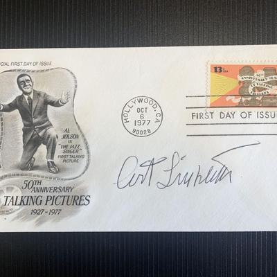 Curtis Linberg signed first day cover