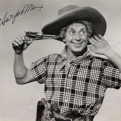Harpo Marx Signed Photo. GFA Authenticated
