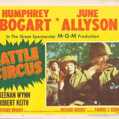 Battle Circus 1953 original vintage lobby card