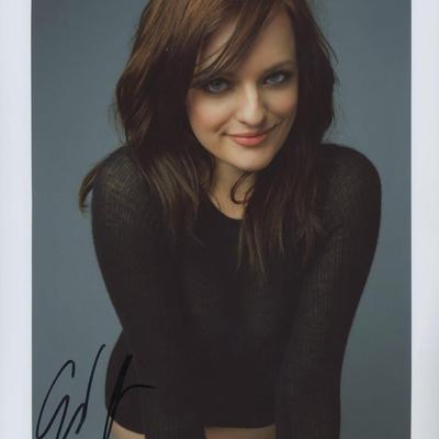 Elizabeth Moss signed photo
