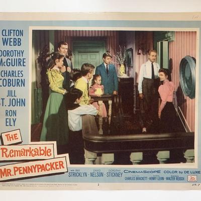 The Remarkable Mr. Pennypacker original 1959 vintage lobby card