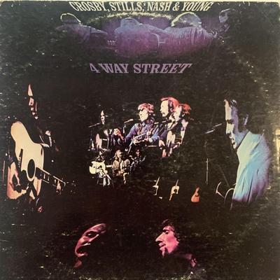Crosby, Stills, Nash & Young 4 Way Street signed 1971 Vinyl LP