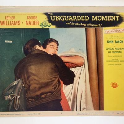 The Unguarded Moment original 1956 vintage lobby card