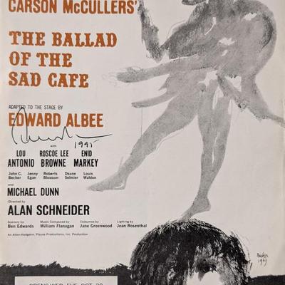 Edward Albee Signed Play Promo