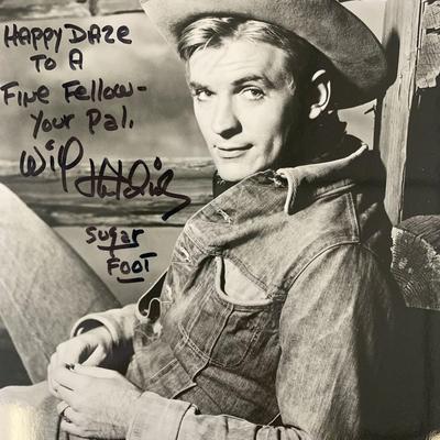 Sugarfoot Will Hutchins signed photo