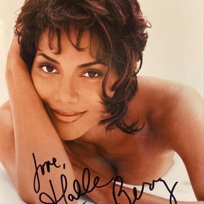 Halle Berry signed photo
