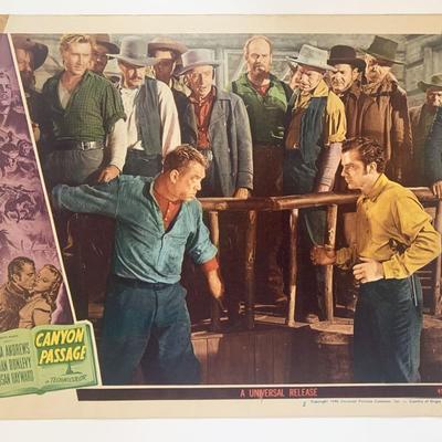 Canyon Passage original 1946 vintage lobby card
