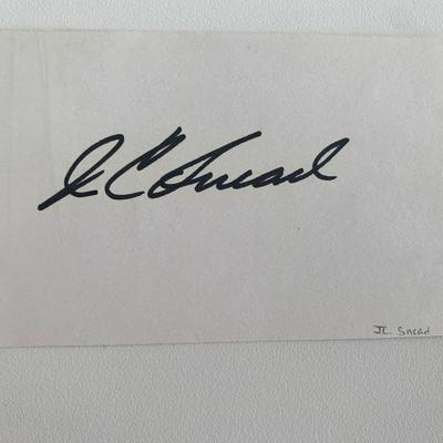 Pro Golfer JC Snead original signature