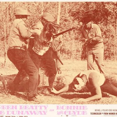 Bonnie and Clyde  1967 original vintage lobby card