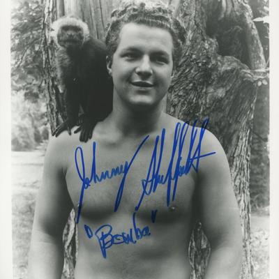 Johnny Sheffield signed movie photo. GFA Authenticated