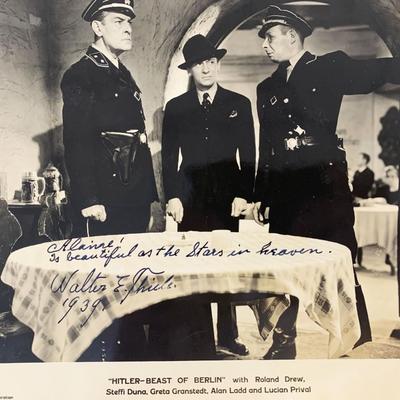 Walter Thiele signed movie photo