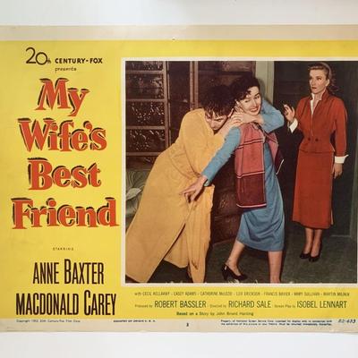 My Wife's Best Friend original 1952 vintage lobby card