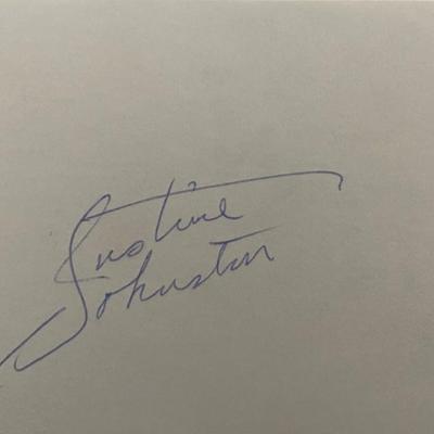 Justine Johnston original signature