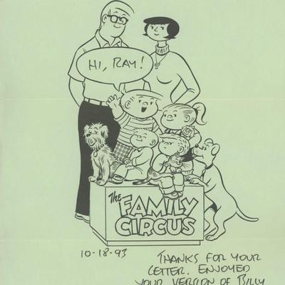 Bil Keane signed flyer