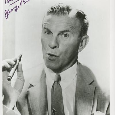 George Burns signed photo