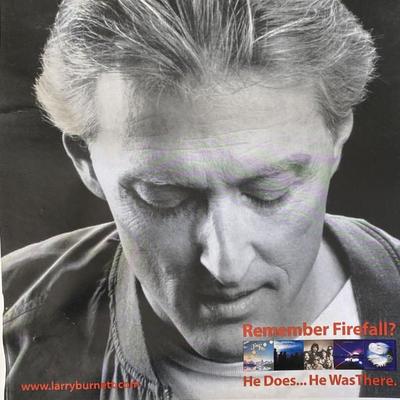 Larry Burnett signed poster 