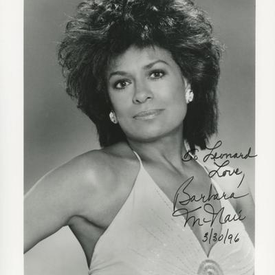 Barbara  McNair signed photo