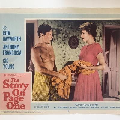 The Story on Page one original 1959 vintage lobby card