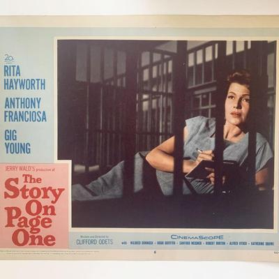 The Story on Page one original 1959 vintage lobby card