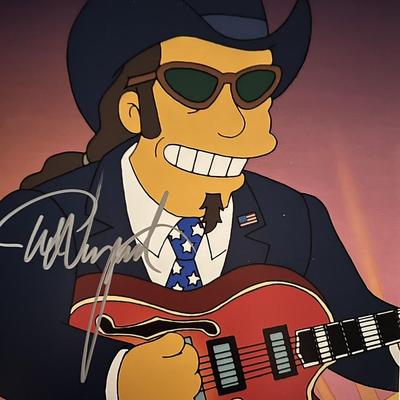 The Simpsons Ted Nugent signed photo