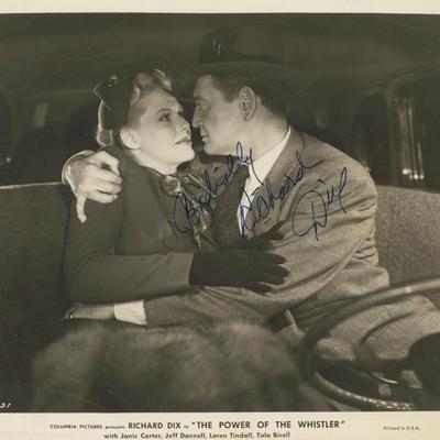 Richard Dix signed photo