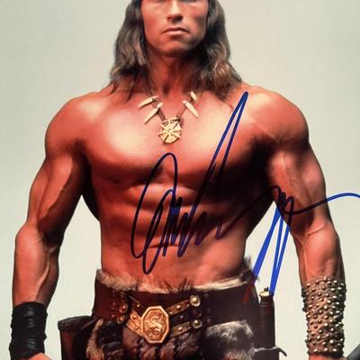 Conan The Barbarian Arnold Schwarzenegger signed photo