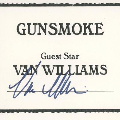 Gunsmoke Van Williams signature cut